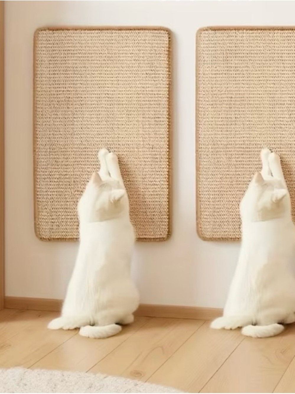 NEW Wall-Mounted Cat Scratching Pad - Cream